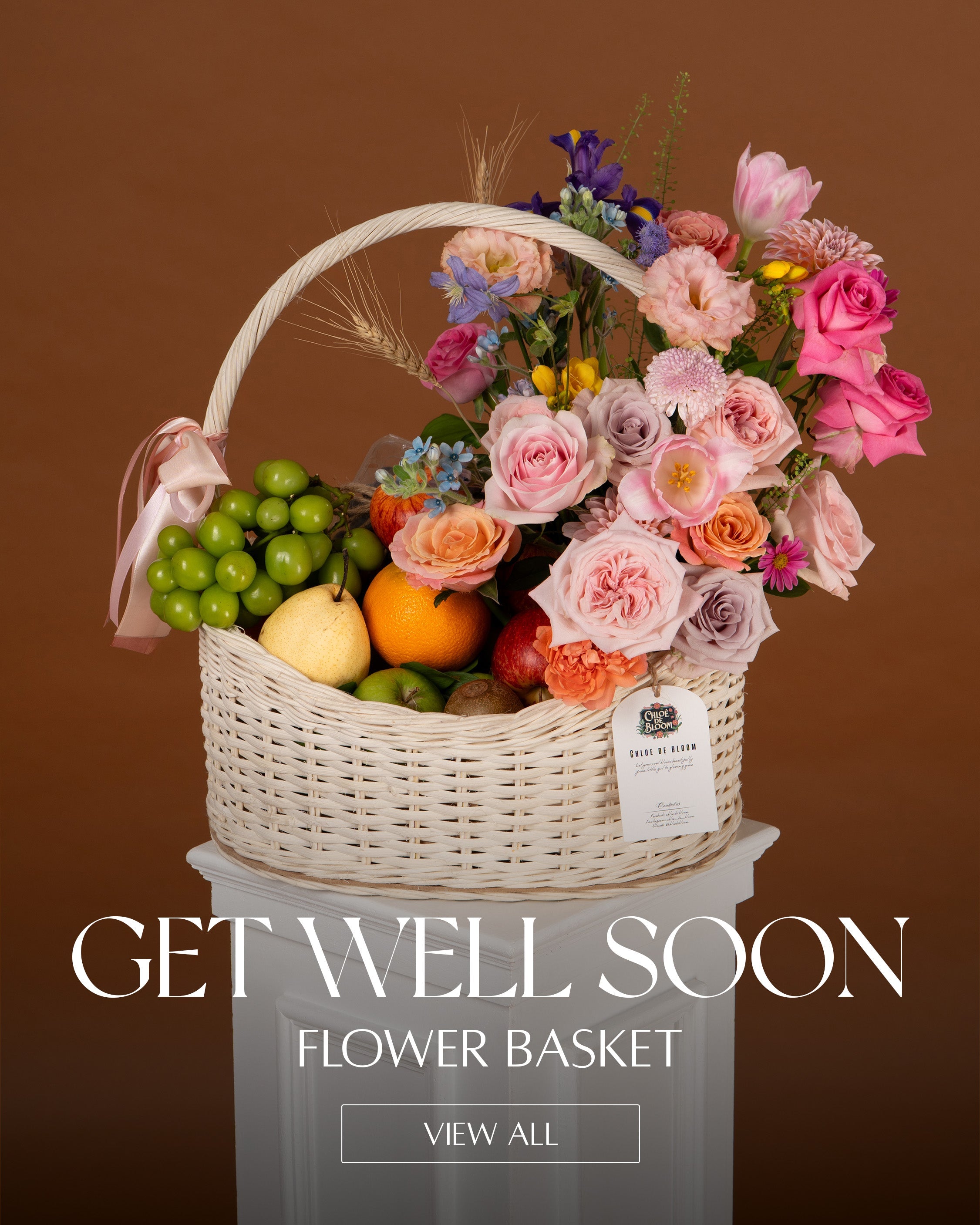 Get well soon flower basket